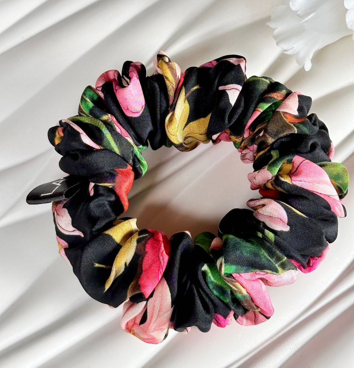 Patterned Silk Hair Scrunchies - color variant 8