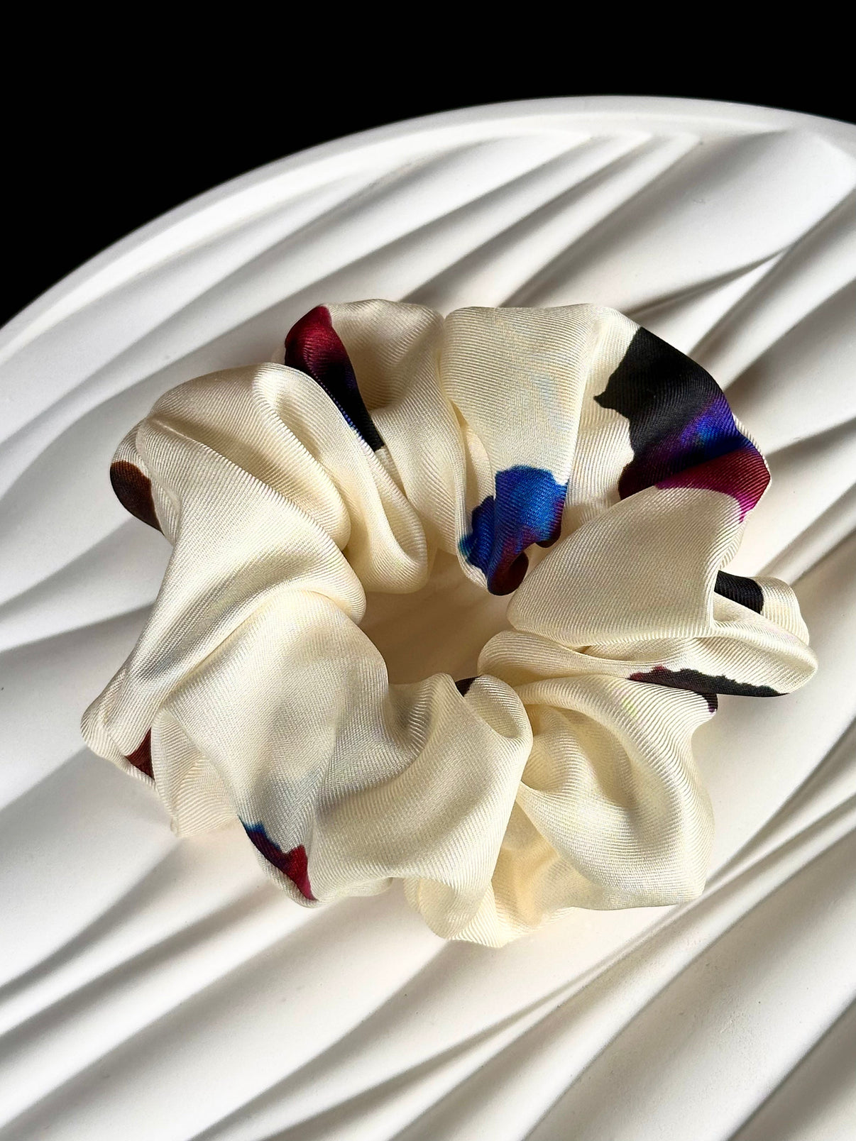 Patterned Silk Hair Scrunchies - color variant 6