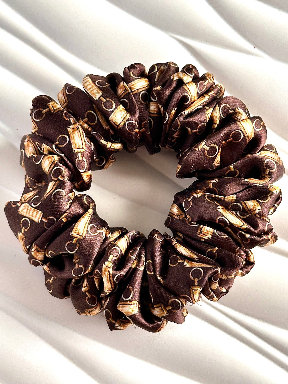 Patterned Silk Hair Scrunchies - color variant 1