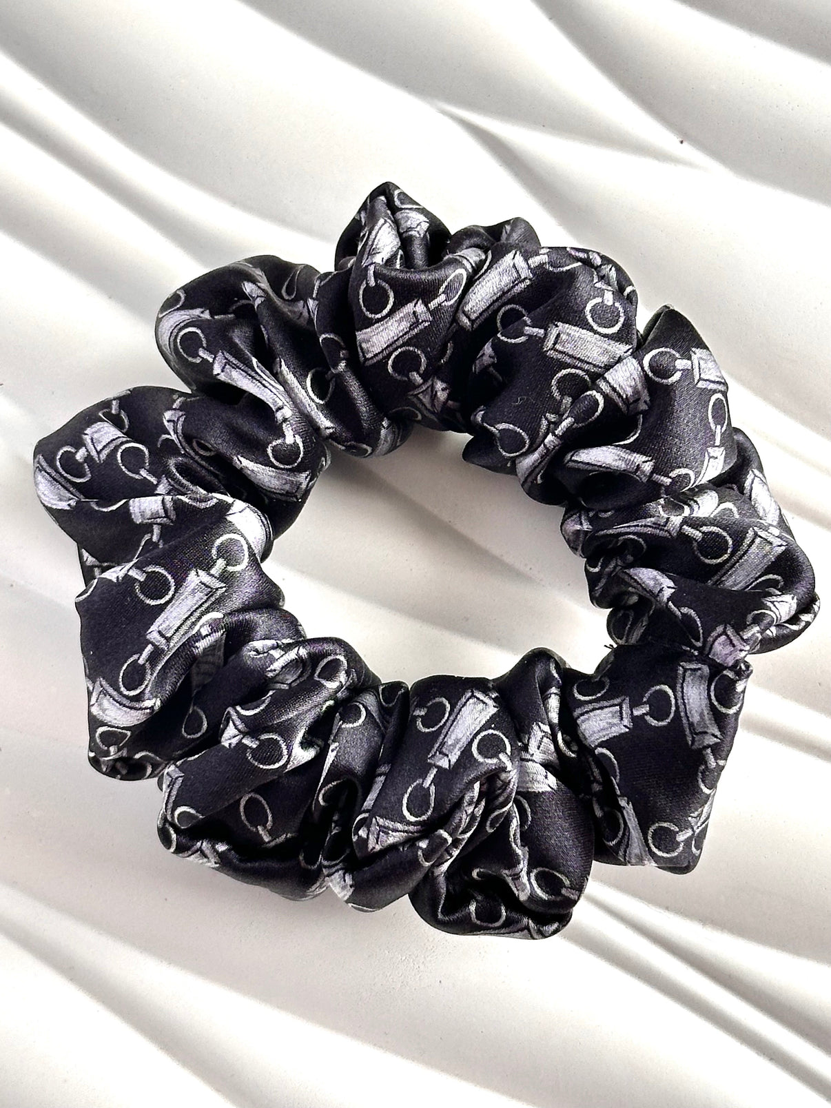 Patterned Silk Hair Scrunchies - color variant 2