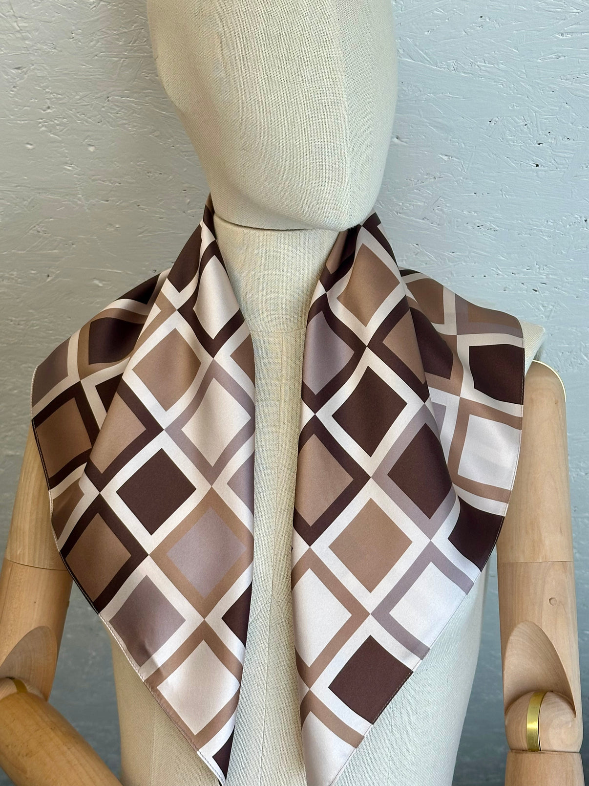 Silk Scarf - Squares - lifestyle product photo