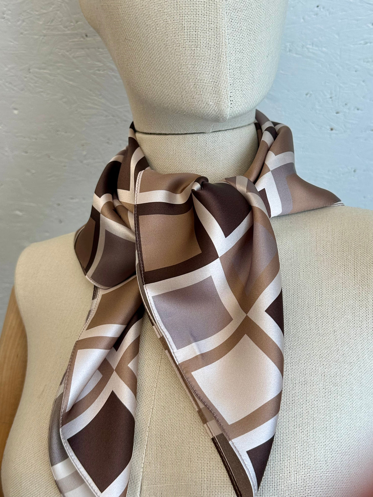 Silk Scarf - Squares - styling view