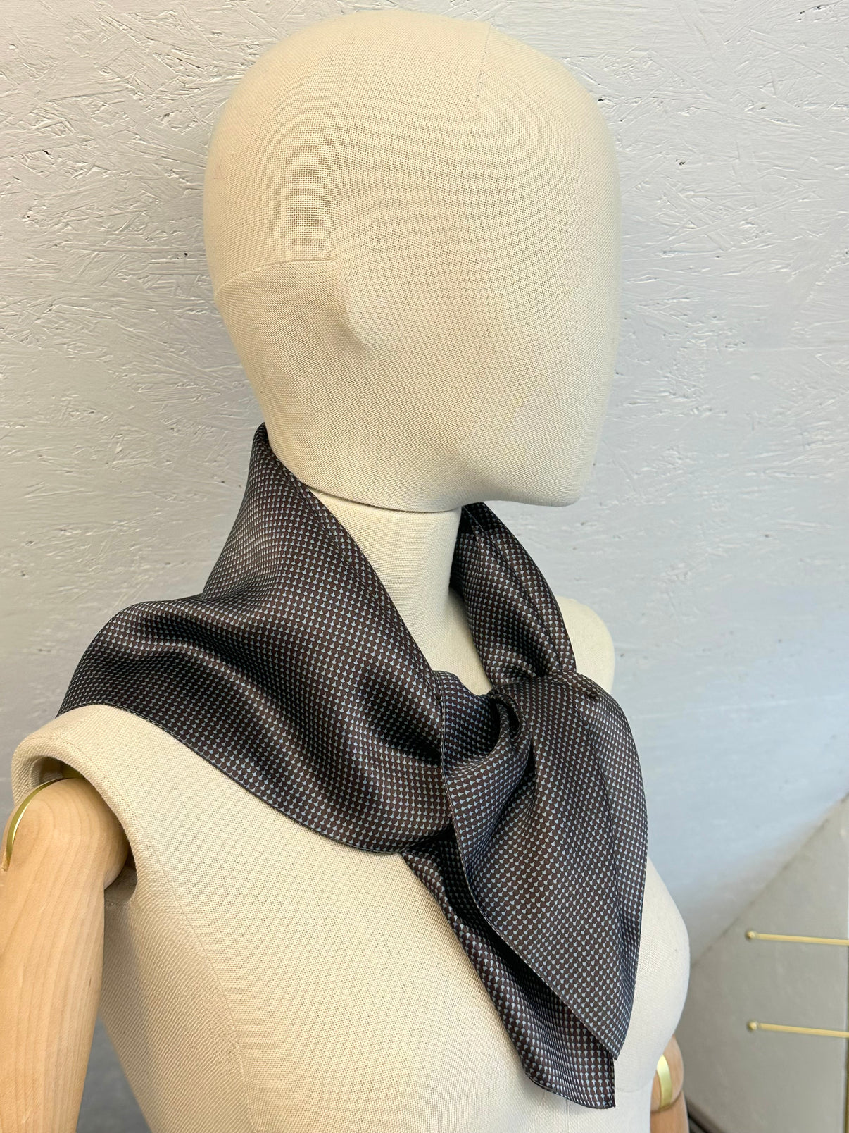 Silk Scarf - close-up detail view