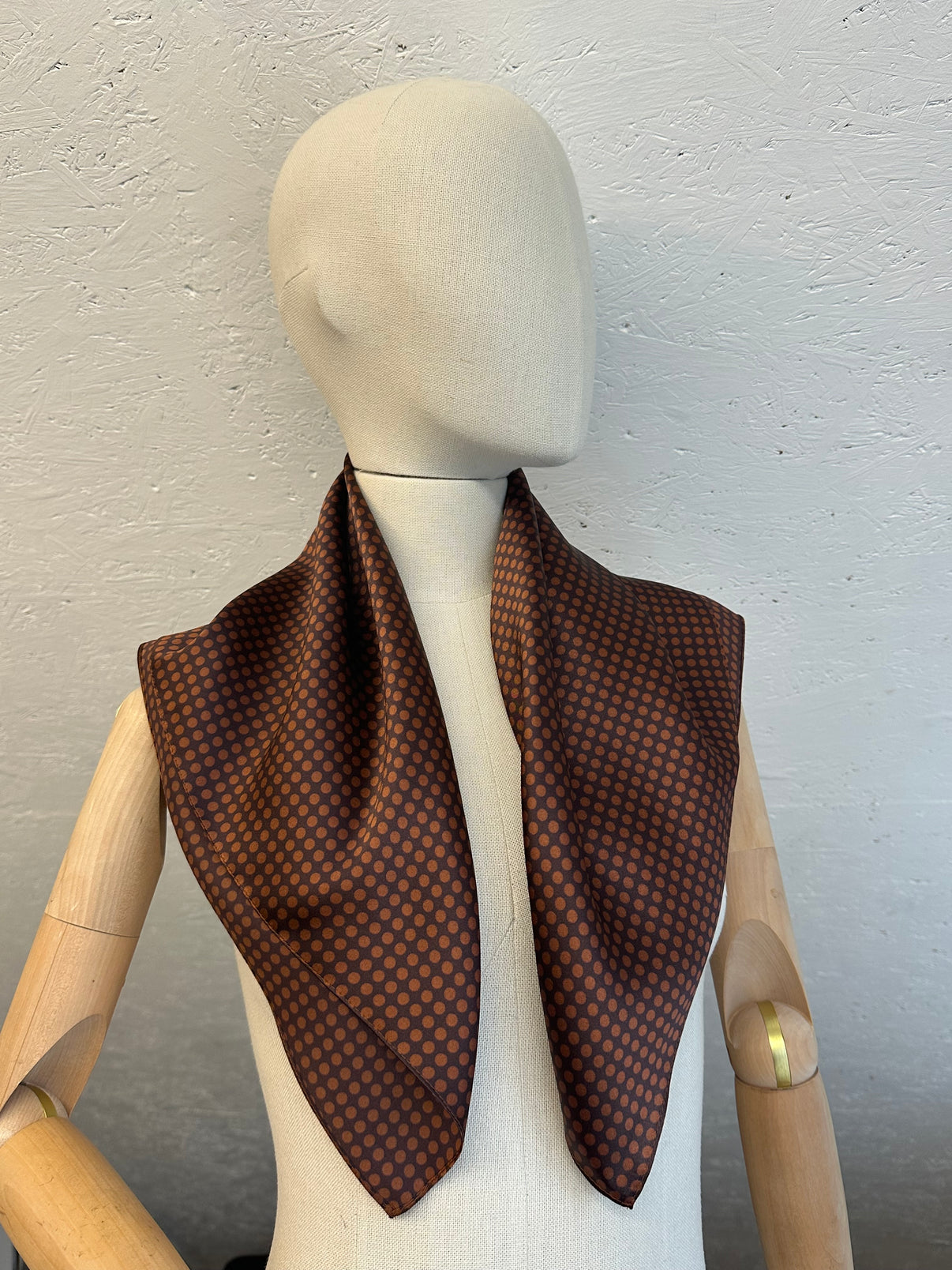 Silk Scarf - Copper Bubbles - additional angle