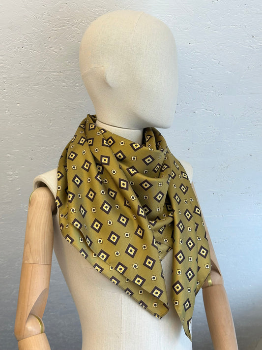Natural Silk Scarf - Olive - 100% Mulberry Silk