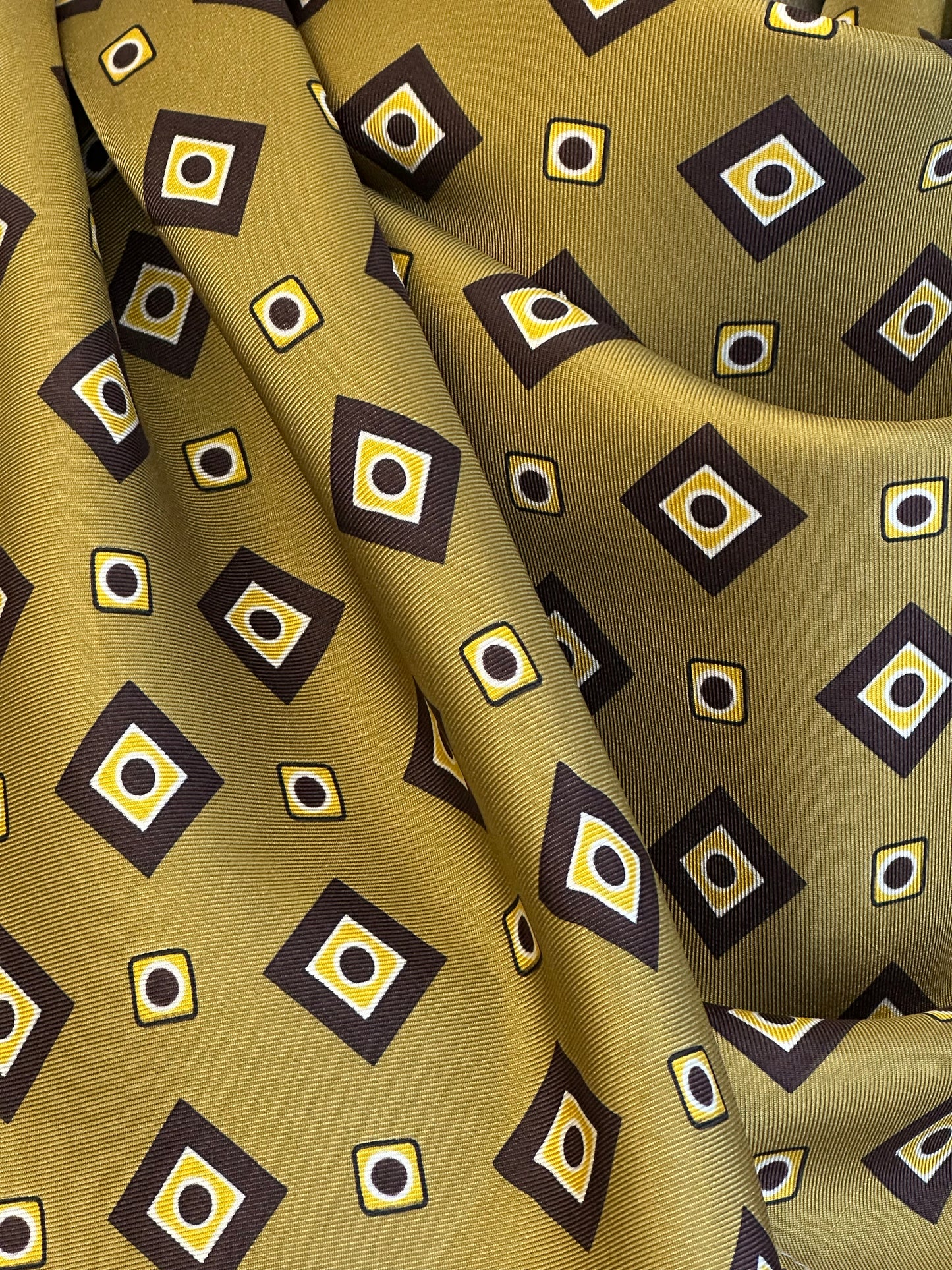 Natural Silk Scarf - Olive - 100% Mulberry Silk