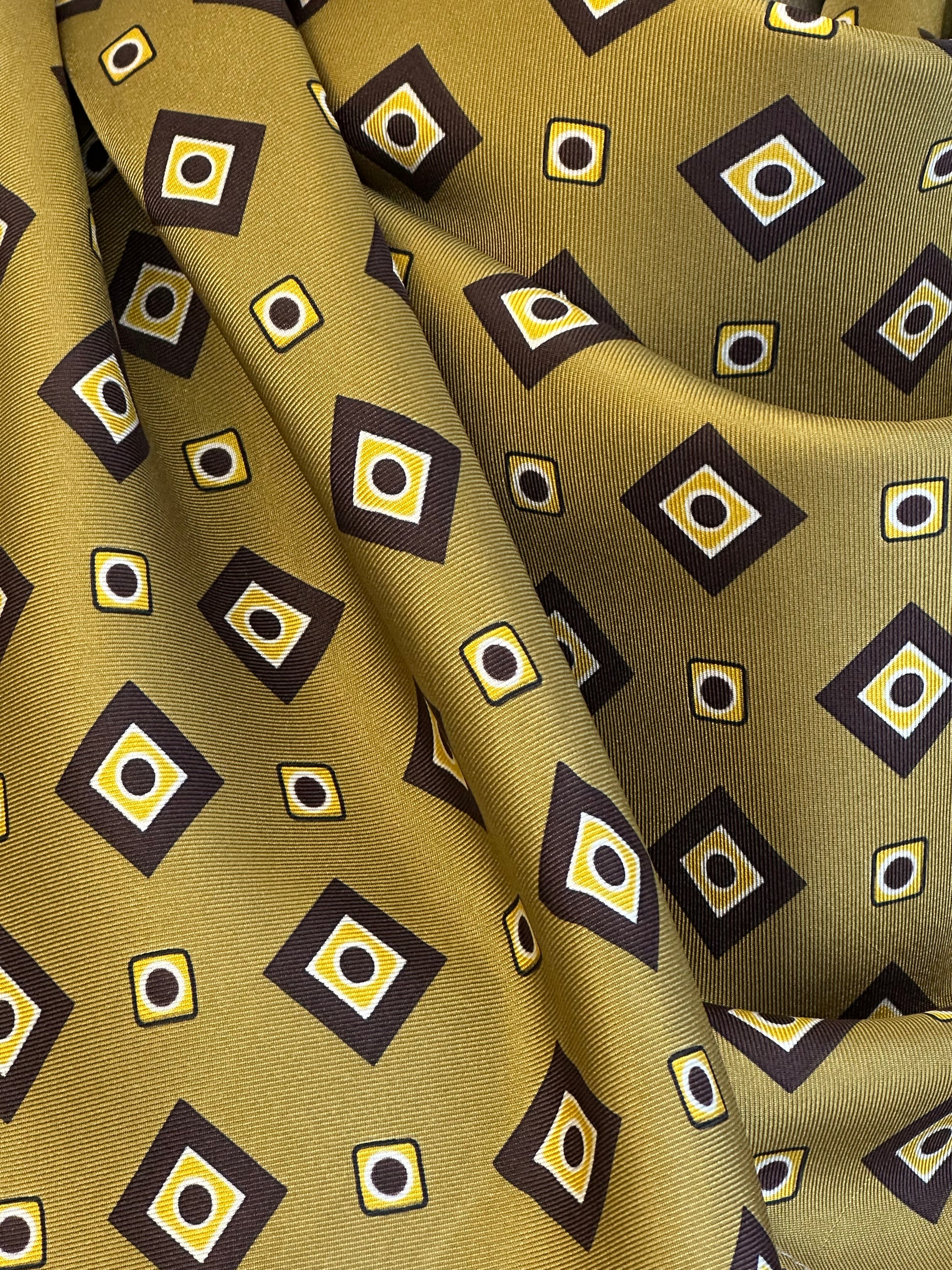 Natural Silk Scarf - Olive - 100% Mulberry Silk