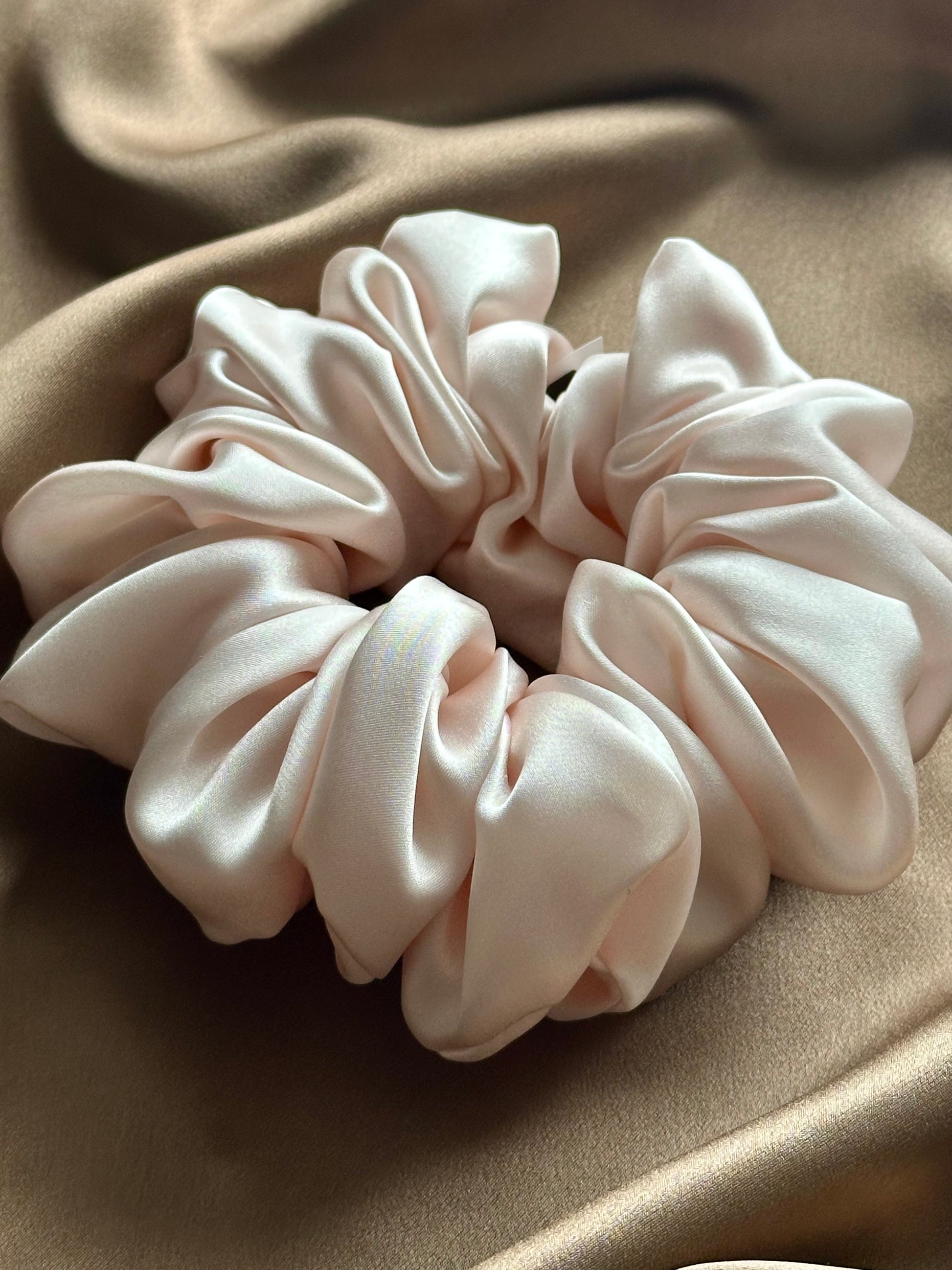 Maxi Mulberry Silk Hair Scrunchies - 100% Mulberry Silk