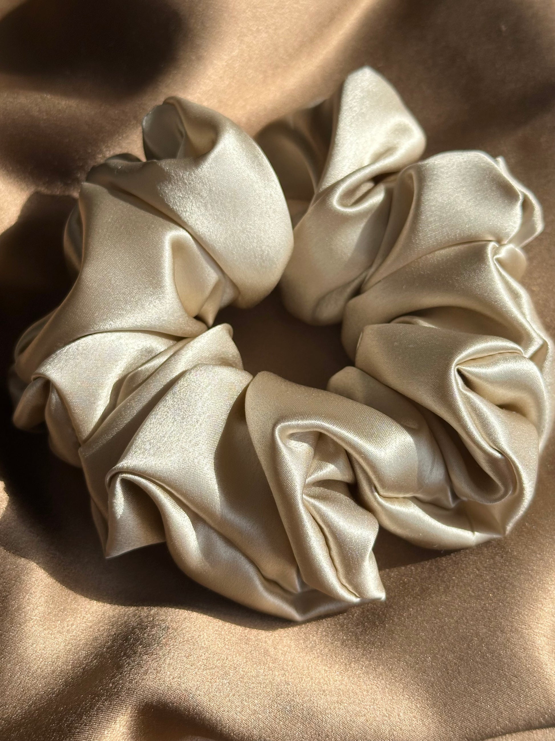 Maxi Mulberry Silk Hair Scrunchies - 100% Mulberry Silk
