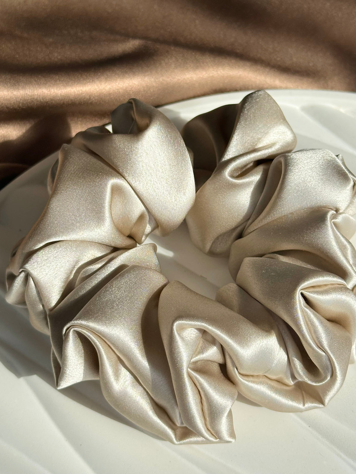 Maxi Mulberry Silk Hair Scrunchies - 100% Mulberry Silk